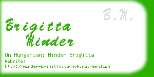 brigitta minder business card